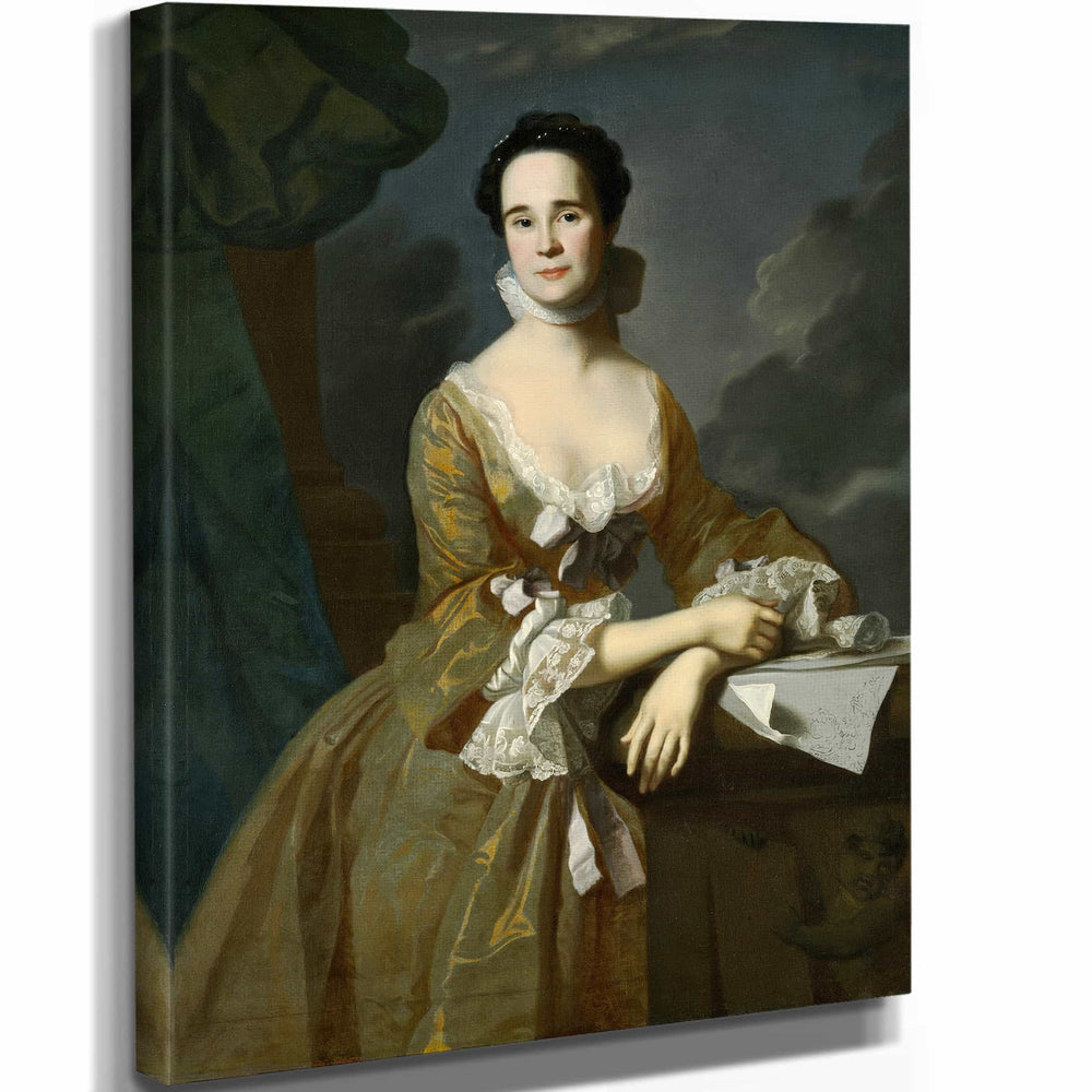 John Singleton Copley 11" x 14" / Stretched Canvas Wrap Mrs Daniel Hubbard By John Singleton Copley