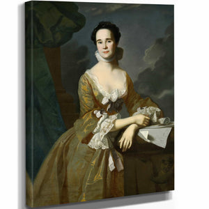 John Singleton Copley 11" x 14" / Stretched Canvas Wrap Mrs Daniel Hubbard By John Singleton Copley