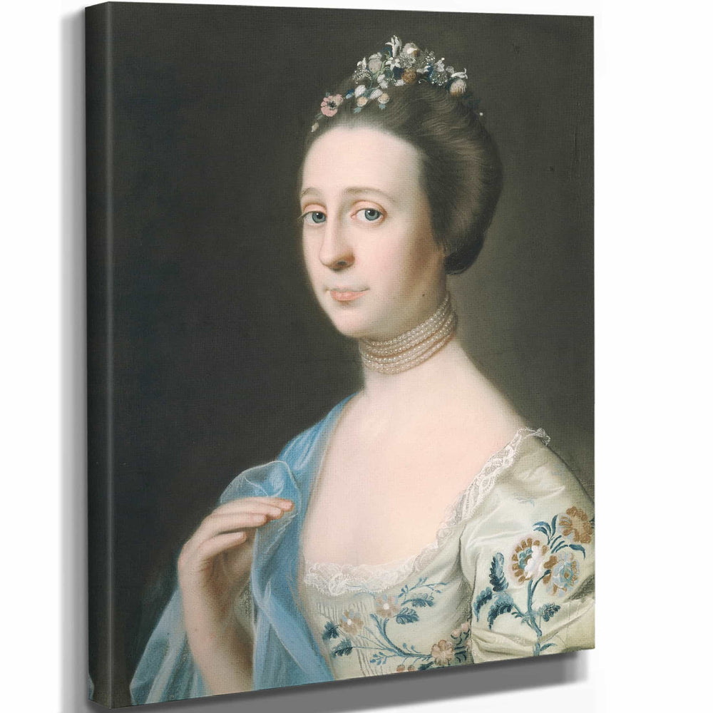 John Singleton Copley 11" x 14" / Stretched Canvas Wrap Mrs Henry Hill By John Singleton Copley