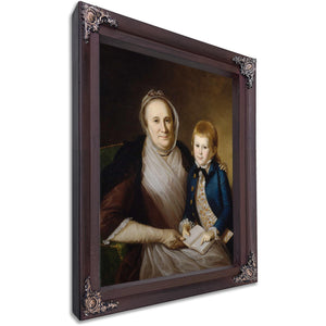 Mrs James Smith And Grandson By Charles Willson Peale