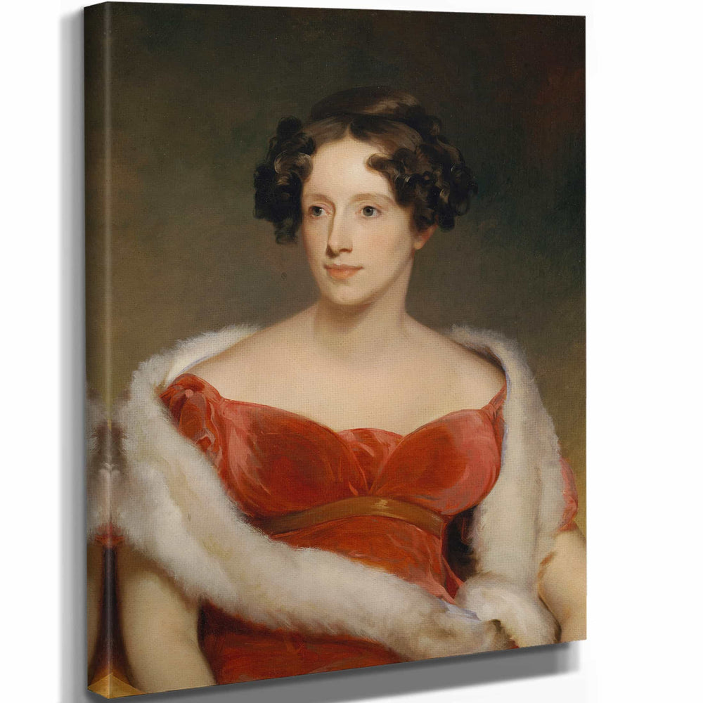 Thomas Sully 11" x 14" / Stretched Canvas Wrap Mrs John Biddle By Thomas Sully