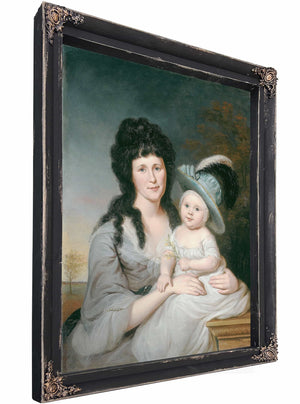 Mrs John Nicholson And John Nicholson Jr By Charles Willson Peale