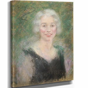 Alice Pike Barney 11" x 14" / Stretched Canvas Wrap Mrs Leslie Carter By Alice Pike Barney