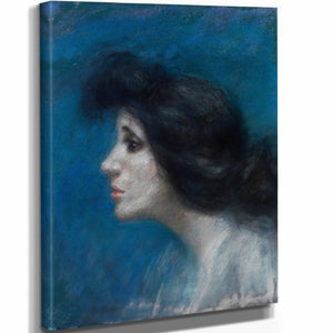 Alice Pike Barney 11" x 14" / Stretched Canvas Wrap Mrs Patrick Campbell By Alice Pike Barney