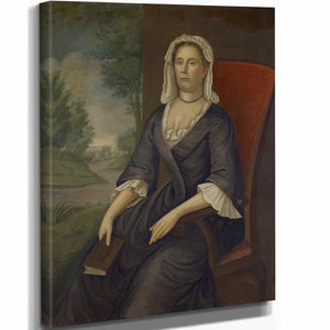 Joseph Badger 11" x 14" / Stretched Canvas Wrap Mrs Richard Kent By Joseph Badger