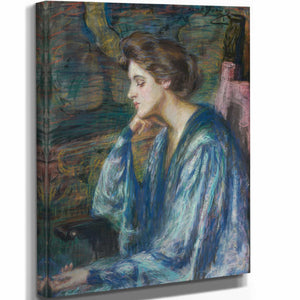 Alice Pike Barney 11" x 14" / Stretched Canvas Wrap Mrs Roosevelt Scovel By Alice Pike Barney