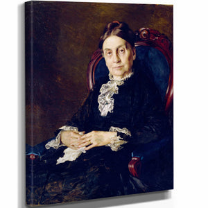 Gari Melchers 11" x 14" / Stretched Canvas Wrap Mrs Samuel Mountfort Pitts By Gari Melchers