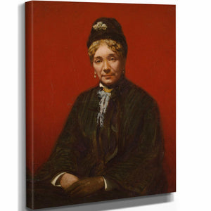 Sanford Robinson Gifford 11" x 14" / Stretched Canvas Wrap Mrs Sanford Robinson Gifford By Sanford Robinson Gifford