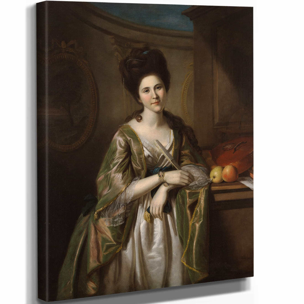 Charles Willson Peale 11" x 14" / Stretched Canvas Wrap Mrs Walter Stewart By Charles Willson Peale