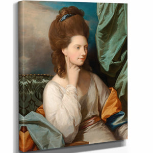 Benjamin West 11" x 14" / Stretched Canvas Wrap Mrs William Abercromby By Benjamin West