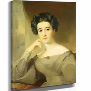 Thomas Sully 11" x 14" / Stretched Canvas Wrap Mrs William Griffin By Thomas Sully