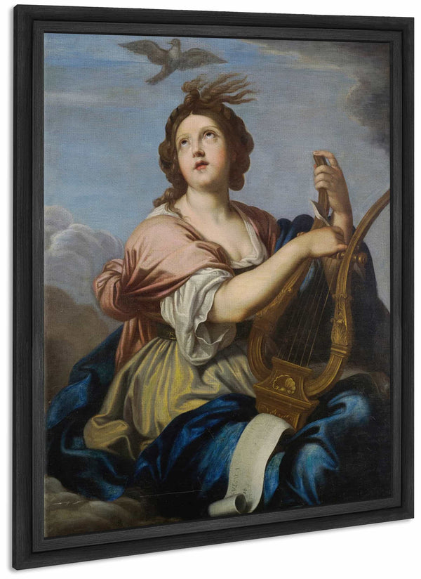 Muse Playing Her Lyre By Bolognese School