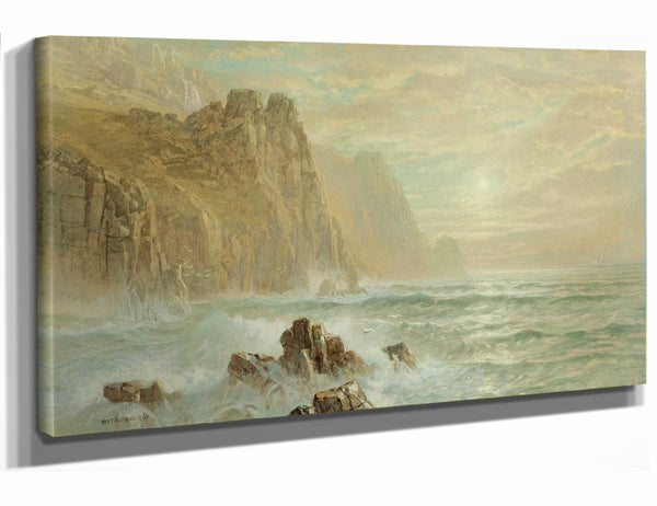 William Trost Richards Near Lands End Cornwall By William Trost Richards