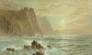 William Trost Richards Near Lands End Cornwall By William Trost Richards