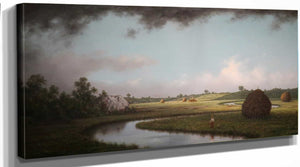 Martin Johnson Heade Newburryport Marshes Approaching Storm By Martin Johnson Heade