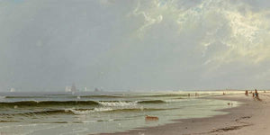 Alfred Thompson Bricher Newport Beach By Alfred Thompson Bricher