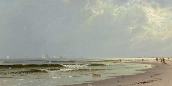 Alfred Thompson Bricher Newport Beach By Alfred Thompson Bricher