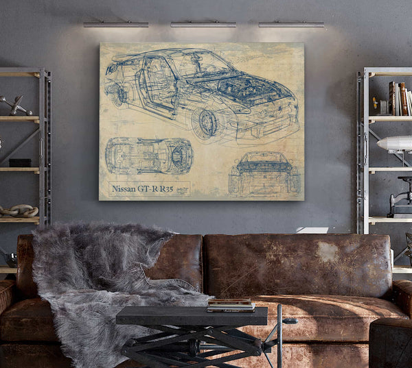 Nissan Gt R 35 Wall Art from Bella Frye.