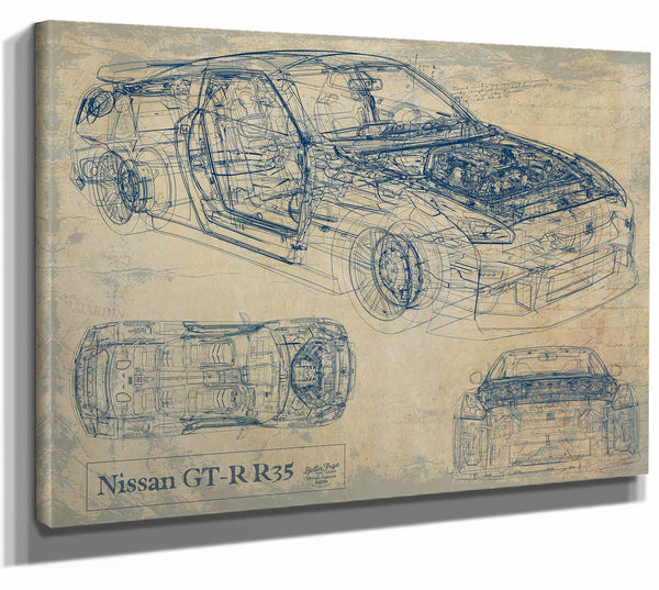 Nissan Gt R 35 Wall Art from Bella Frye.