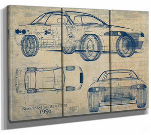 Nissan Skyline (r32) Gt R Coupe 1991 Wall Art from Bella Frye.