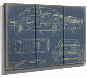 Nissan Skyline 19681972 Wall Art from Bella Frye.