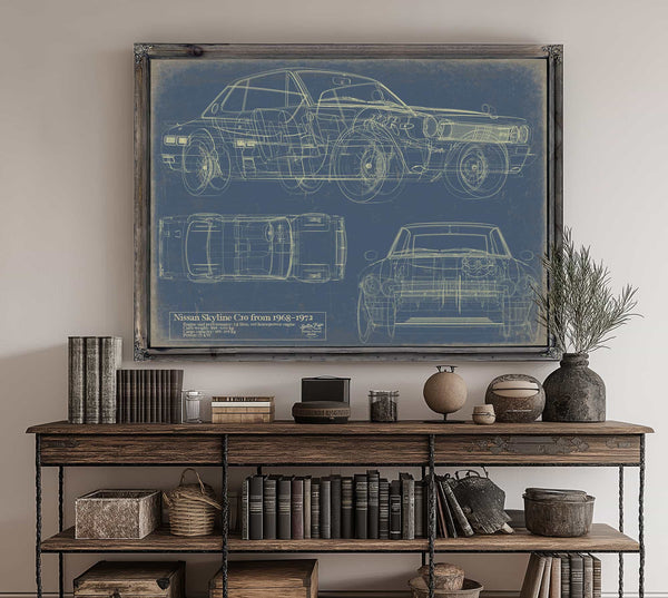 Nissan Skyline 19681972 Wall Art from Bella Frye.