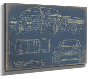 Nissan Skyline 19681972 Wall Art from Bella Frye.