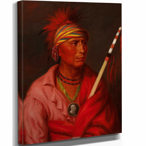 George Catlin 11" x 14" / Stretched Canvas Wrap No Heart By George Catlin