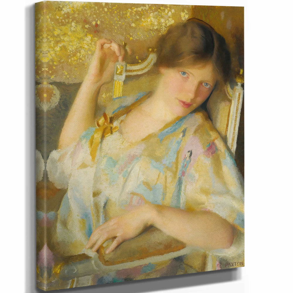 William Mcgregor Paxton 11" x 14" / Stretched Canvas Wrap Nonchalance By William Mcgregor Paxton