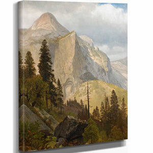 Albert Bierstadt North Dome Yosemite Valley By Albert Bierstadt