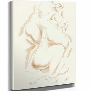 After Auguste Rodin 11" x 14" / Stretched Canvas Wrap Nude 4 By After Auguste Rodin