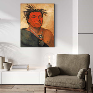 George Catlin O Ho Pah Sha Small Whoop A Distinguished Warrior By George Catlin