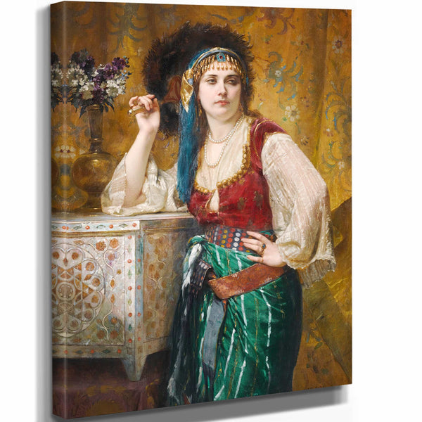 Charles Louis Muller 11" x 14" / Stretched Canvas Wrap Odalisque By Charles Louis Muller