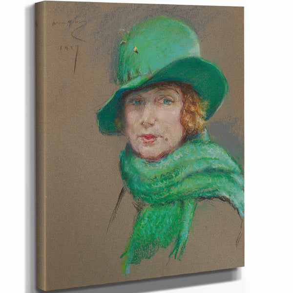 Alice Pike Barney 11" x 14" / Stretched Canvas Wrap Odette Tyler Shepherd By Alice Pike Barney