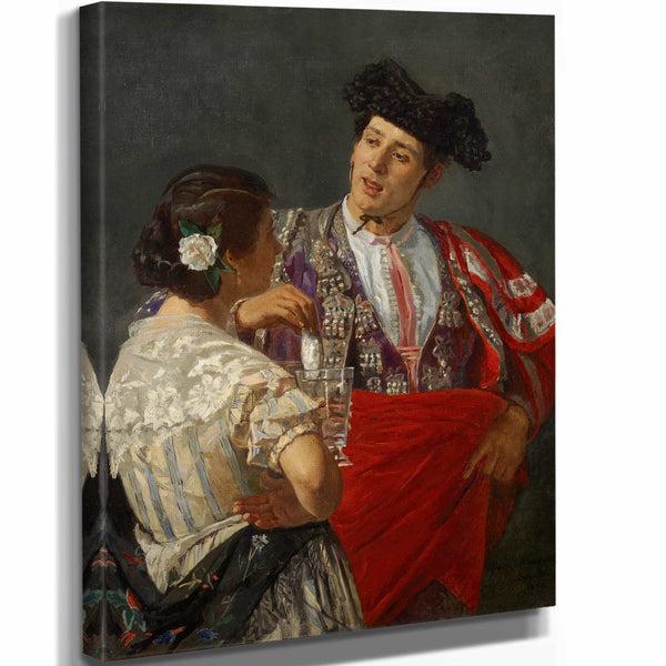 Mary Cassatt 11" x 14" / Stretched Canvas Wrap Offering The Panal To The Bullfighter By Mary Cassatt