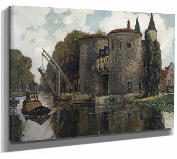 Alexander Jamieson Old Drawbridge Bruges By Alexander Jamieson