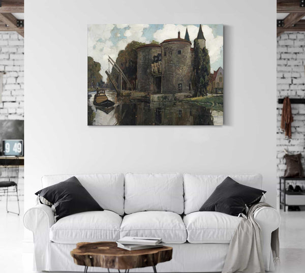 Alexander Jamieson Old Drawbridge Bruges By Alexander Jamieson