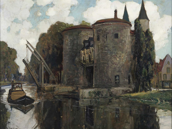 Alexander Jamieson Old Drawbridge Bruges By Alexander Jamieson