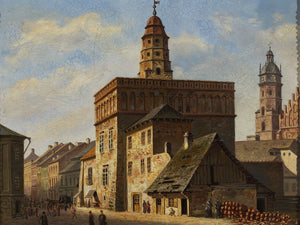 Aleksander Gryglewski Old Town Hall At The Wolnica Square In Kazimierz Krakow By Aleksander Gryglewski