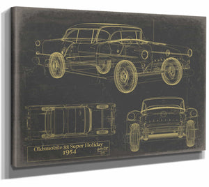 Oldsmobile 88 Super Holiday 1954 Wall Art from Bella Frye.