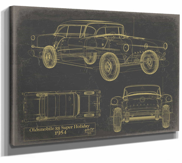 Oldsmobile 88 Super Holiday 1954 Wall Art from Bella Frye.