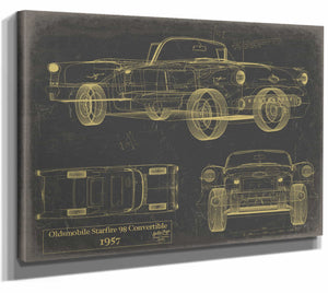 Oldsmobile Starfire 98 Convertible 1957 Wall Art from Bella Frye.