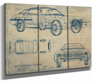 Oldsmobile Toronado 1966 Wall Art from Bella Frye.