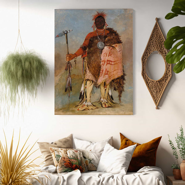 George Catlin Om Pah Ton Ga Big Elk A Famous Warrior By George Catlin