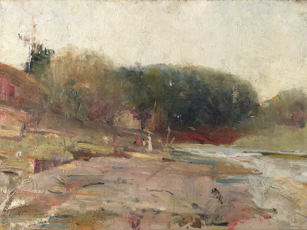 Charles Conder On The River Yarra Near Heidelberg Victoria By Charles Conder