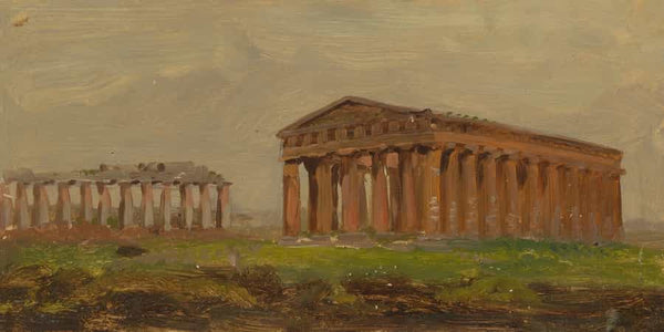 Frederic Edwin Church Paestum Temple Of Neptune By Frederic Edwin Church