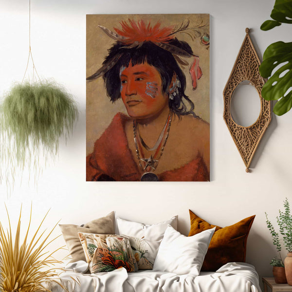 George Catlin Pah Shee Nau Shaw A Warrior By George Catlin