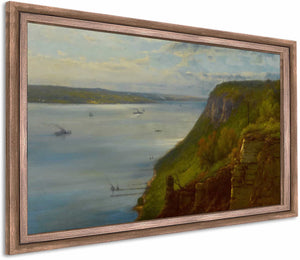 Palisades On The Hudson By George Inness