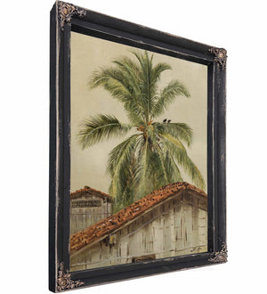 Palm Trees And Housetops Ecuador By Frederic Edwin Church