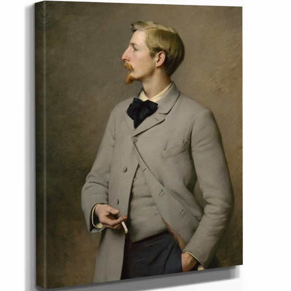 Charles Sprague Pearce 11" x 14" / Stretched Canvas Wrap Paul Wayland Bartlett By Charles Sprague Pearce